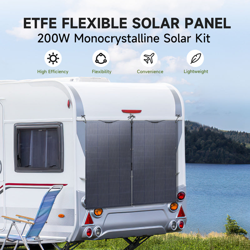 ALLPOWERS 1500W Generatore Solare (S1500 + SF200 200W Pannello Solare Flessibile)