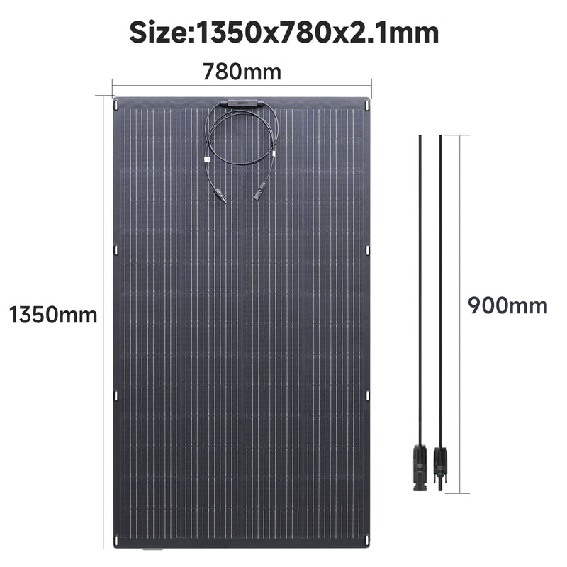ALLPOWERS Kit Generatore Solare 600W (R600 + SF200 200W Pannello Solare Flessibile)