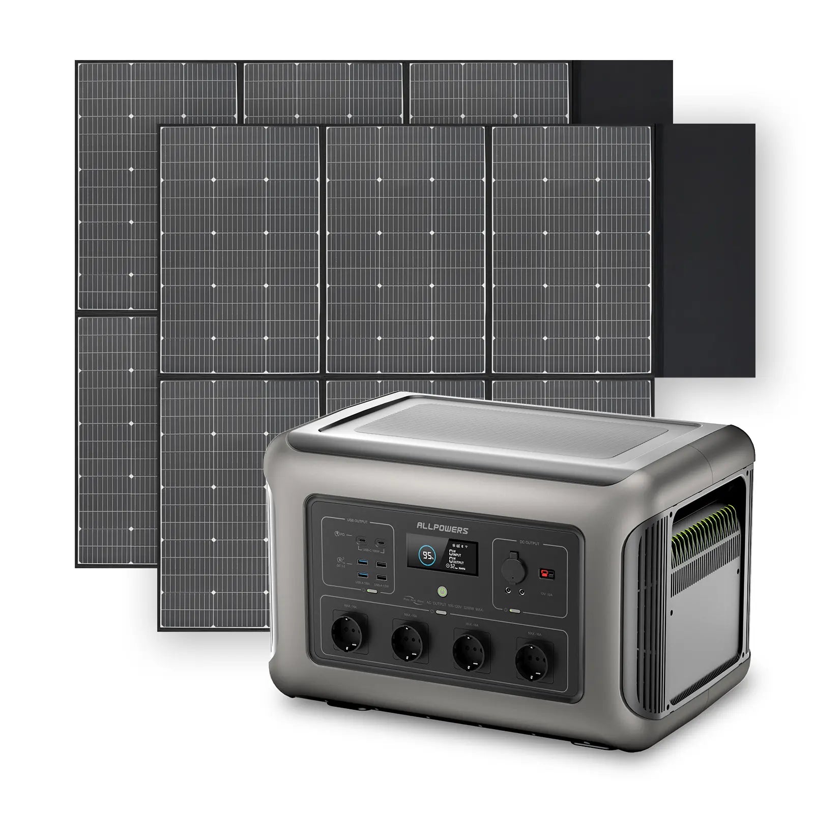 ALLPOWERS Kit Generatore Solare 3500W (R3500 + SP039 600W Pannello Solare)